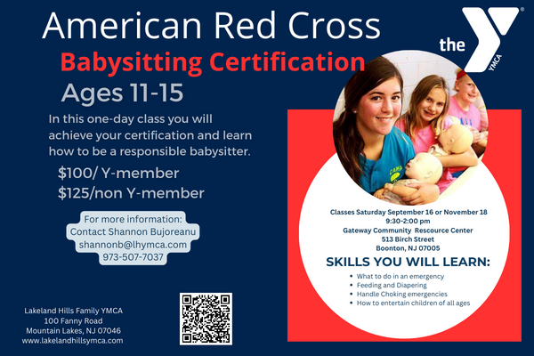 Red Cross Babysitting Facebook Post (600 × 400 px)