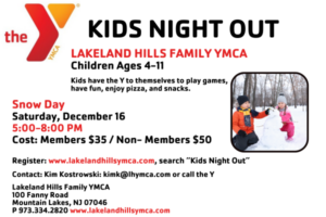 Kid's Night Out  The Greater Morristown YMCA